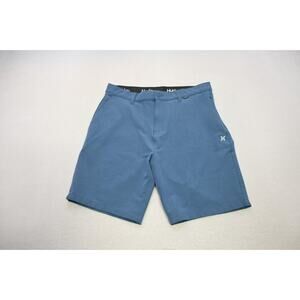 Hurley Golf Shorts Wicking Stretch Blue Performance 9" INS Mens Size 34